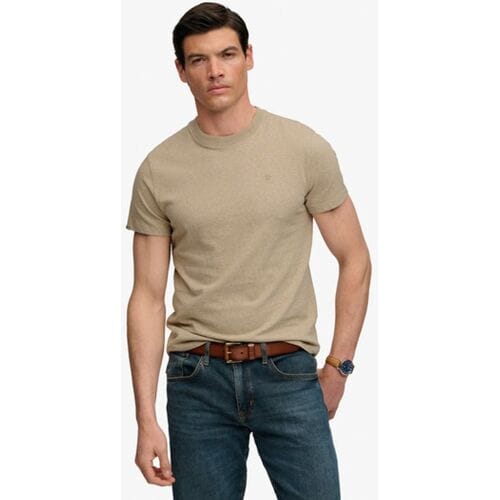 Superdry Sd &amp; co Logo Geborduurde T-shirt Beige Grootte: S