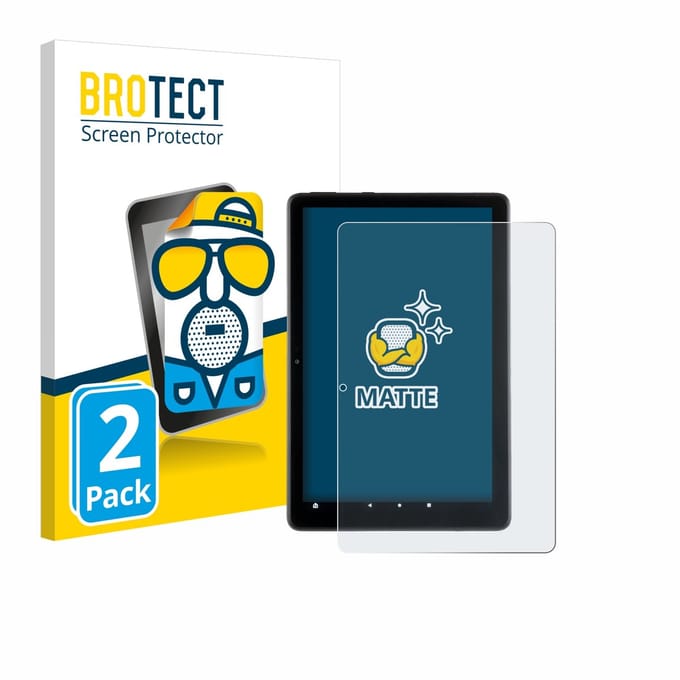 BROTECT - Screenprotector voor Amazon Fire HD 10 2021 (11. Gen.) - Folie Beschermfolie matte 2 Stuks