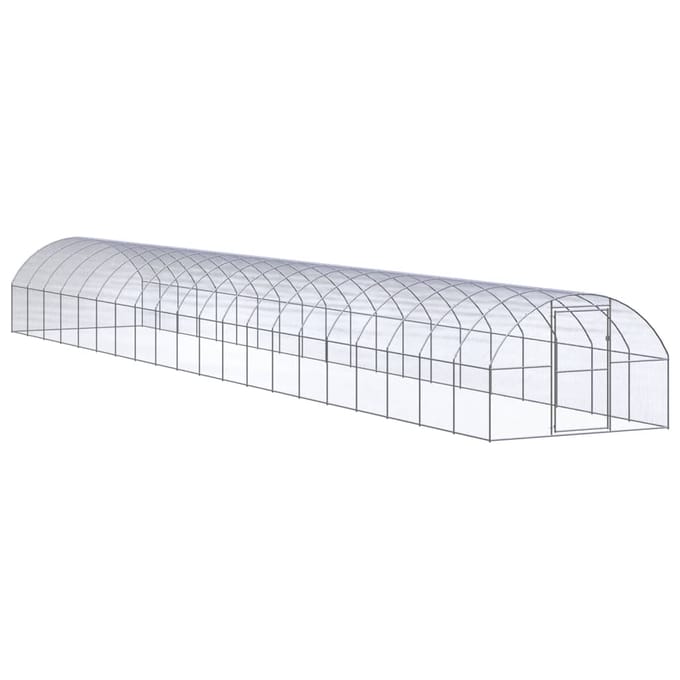vidaXL - Kippenren - 3x20x2 - m - gegalvaniseerd - staal