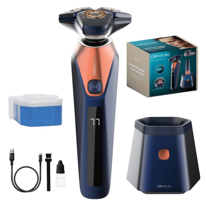 Cecotec Elektrisch Scheerapparaat PrecisionCare Saphire Pro Titanium IPX7 Zelfreinigend