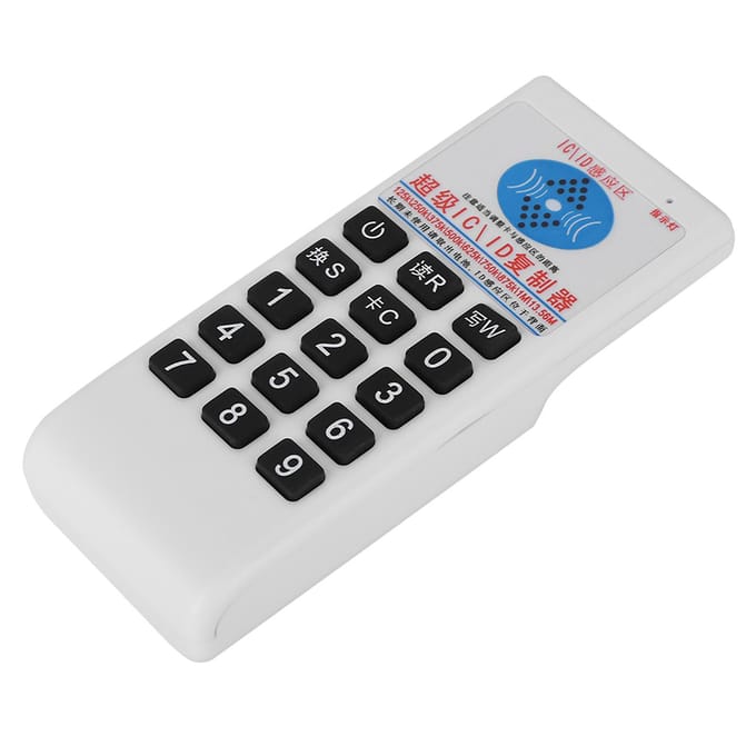 Draagbare RFID ICID kaartlezer schrijver kopieermachine duplicator 125Khz 13.56MHZ white