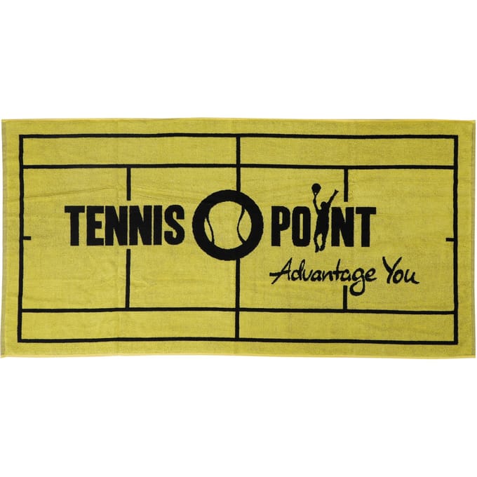 Tennis-Point 70x140 Handdoek-Geel,Zwart