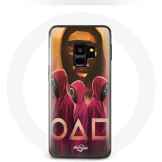 Coque pour Samsung S9 plus Squid Game Masques Triangle carré et Cercle dessin