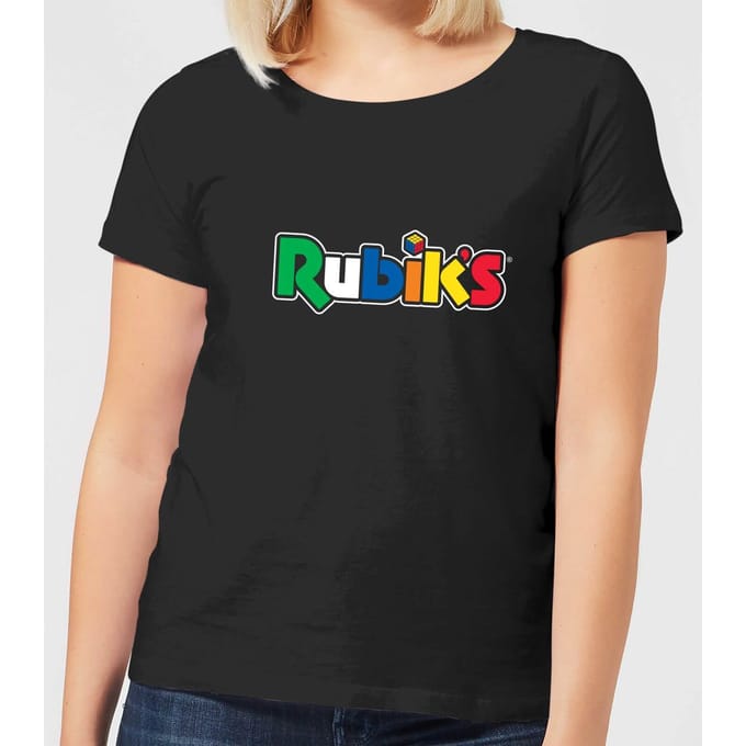 Rubik's Core Logo Women's T-Shirt - Black - 3XL