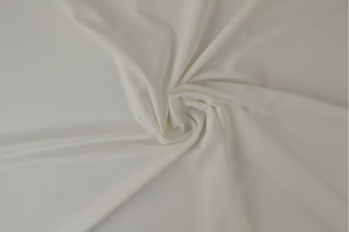 Lycra stof - Gebroken wit - 1 meter - Per meter - 155cm breed