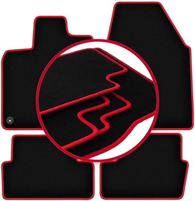 CARLUX-RED automatten voor: Nissan Qashqai I J10 crossover (2006-2013)