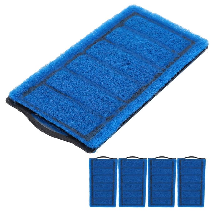 4 stuks Blauwe Filterpatronen Aquarium Schildpaddentank Koolstoffilter Element Vervanging blue