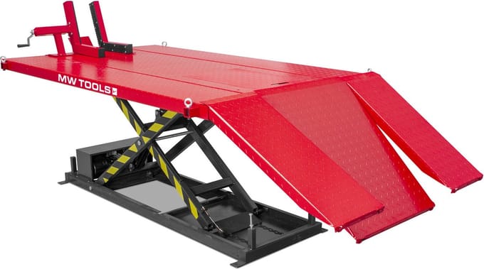 Elektrische motor en ATV schaarlift 600kg 2000x1200mm MW Tools ESB600W