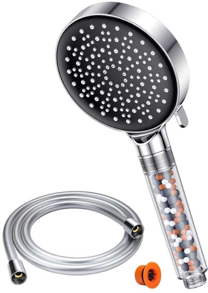 CLVP® Douchekop met Slang - Doucheset - Waterbesparend - Zilver