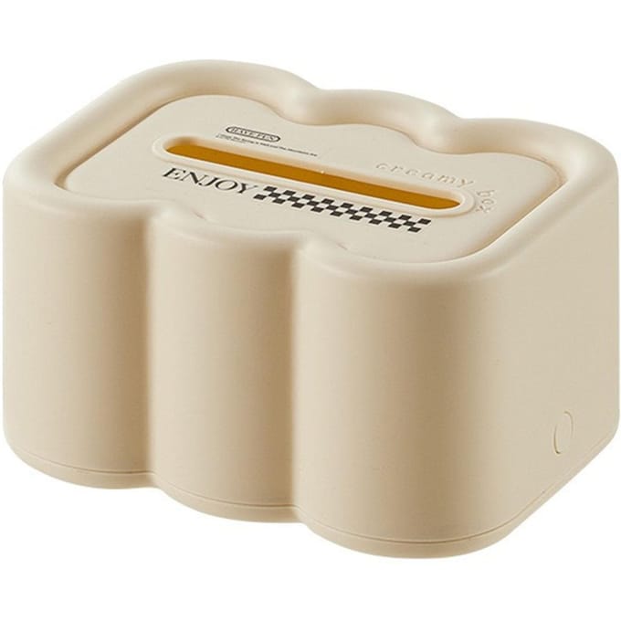 Tissueboxhoes Wolkvorm Multifunctioneel Plastic Decoratief Tissueboxhouder voor Woonkamer beige