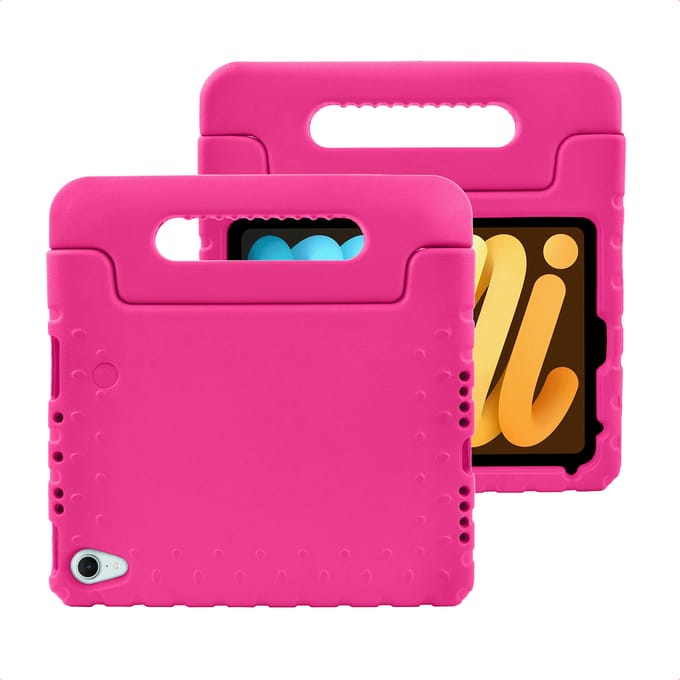 imoshion Kidsproof Backcover met handvat voor de Apple iPad Mini 7 (2024) / iPad Mini 6 (2021) - Roze