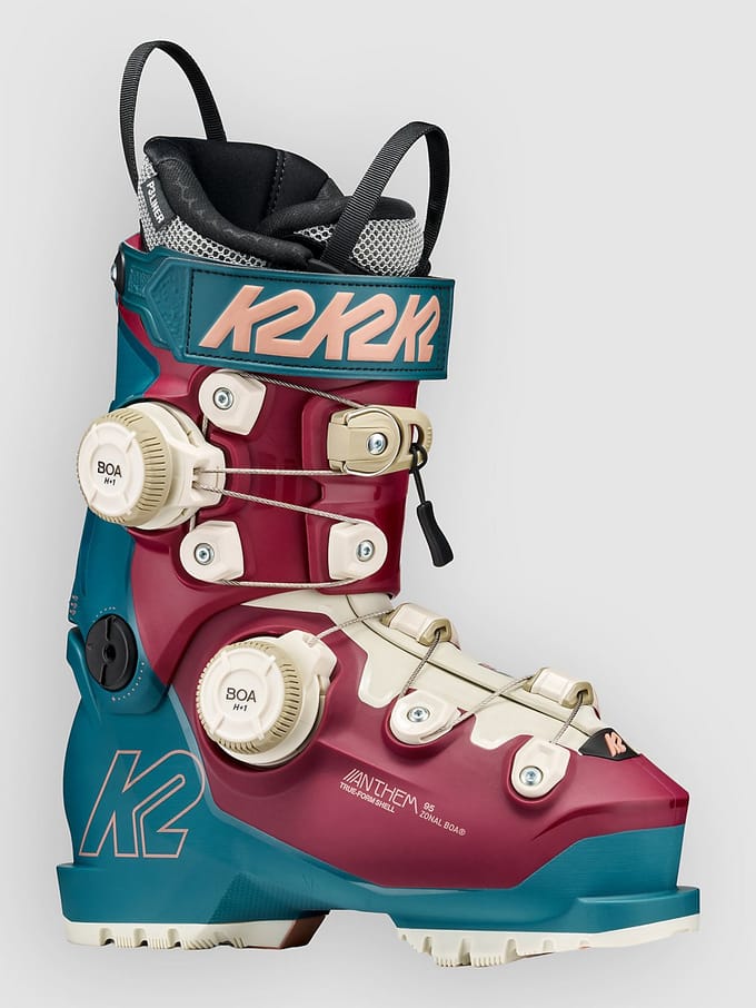 K2 Anthem 95 Zonal BOA, skischoenen, heren, groen/rood