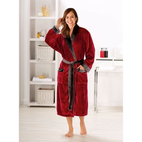 GÖZZE Badjas unisex (Rood, S)