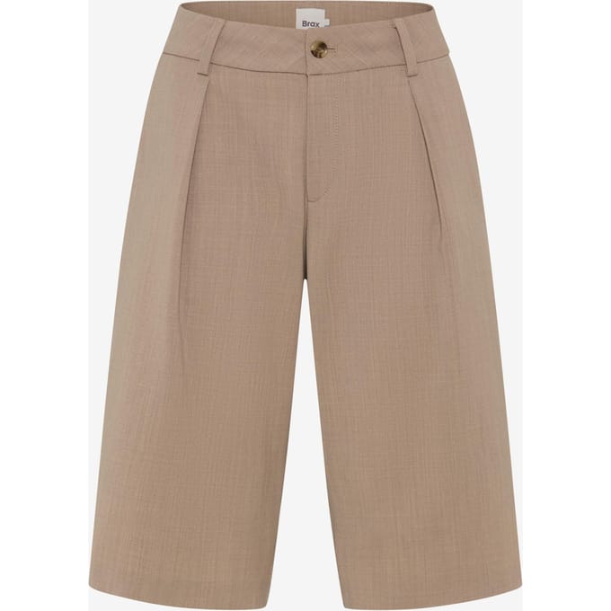 Brax Dames Bermuda  Style MILLA B WARM GREIGE, lichtbruin, maat 48