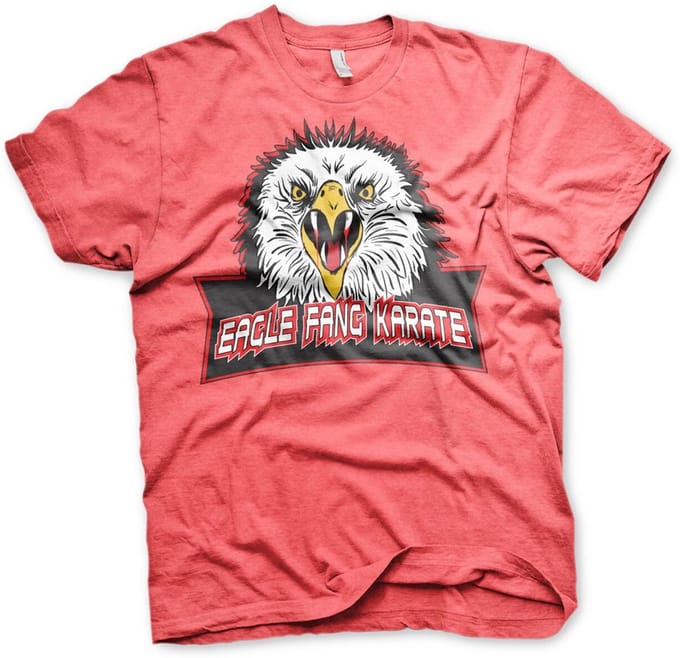 Cobra Kai Eagle Fang Karate T-shirt Red-Heather