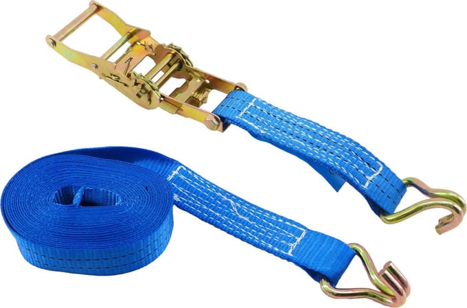 Sjorband - Spanband - 6 meter - 2000 kg - blauw - 35 mm