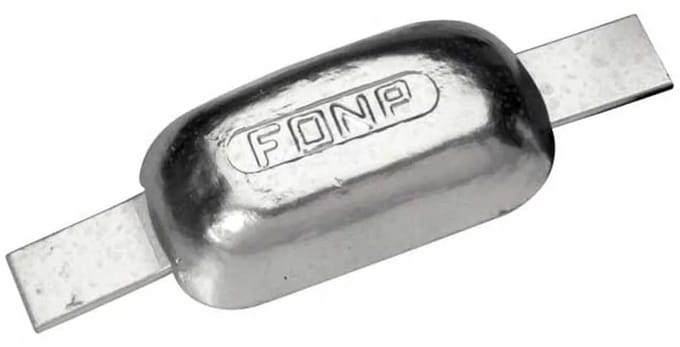 Plastimo Halve Magnesium Anode Zilver 0.3 kg
