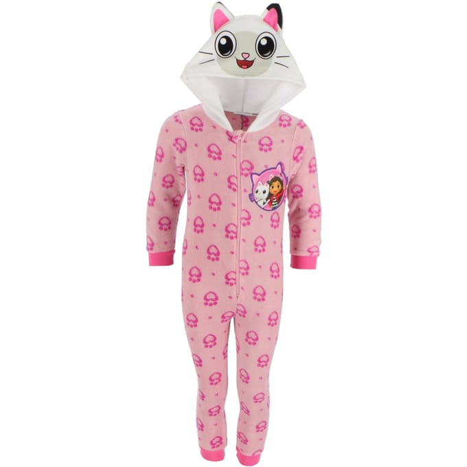 Gabby's Dollhouse Onesie - Maat 122/128 - Polyester - Pyjama - Roze