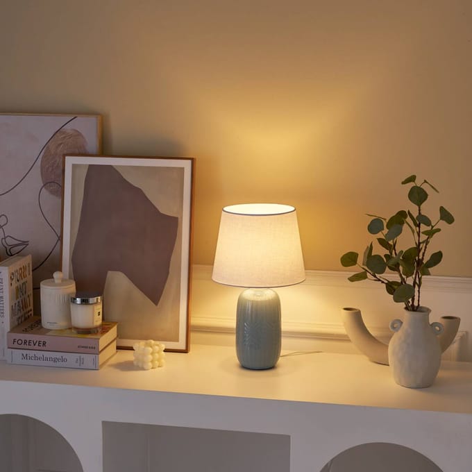 Paulmann Pauleen LED-tafellamp Glowing Hug E14 max. 20W Wit, Grijsblauw