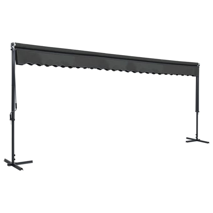 vidaXL - Luifel - vrijstaand - 600x300 - cm - antraciet