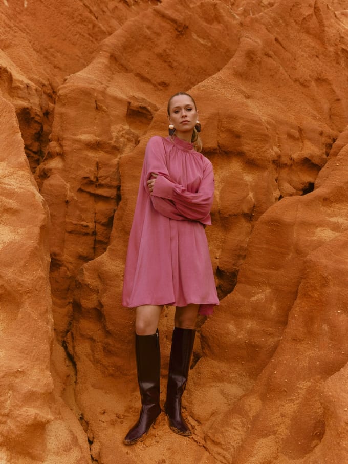 Lofty Manner - Dress Luvi - Coral