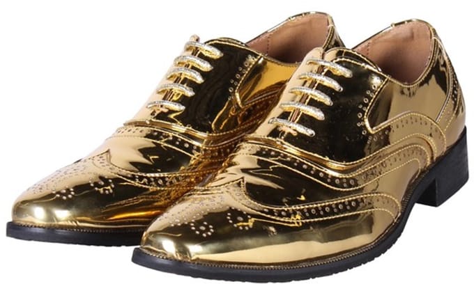 Herenschoenen "Metallic" - Goud - Maat 41