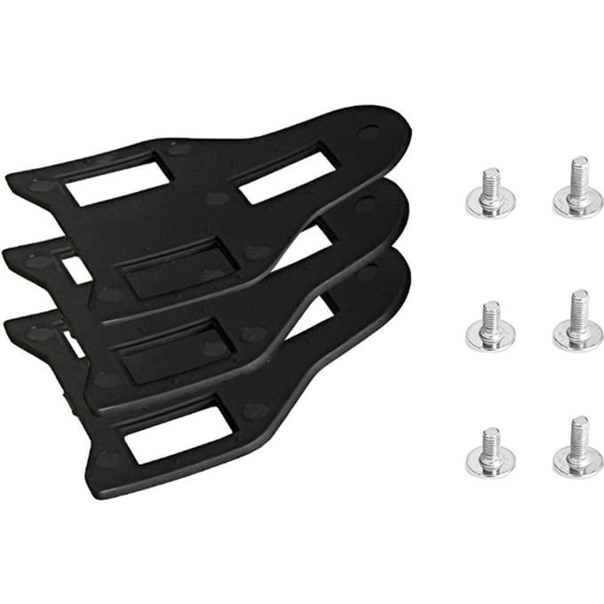 Racefiets Schoenplaatje Shim Kit, Schoenplaatje Afstandsset met M5 Schroeven voor SPD SL Schoenplaatjes, Beenlengte Verschil Correctie Zwart zwart
