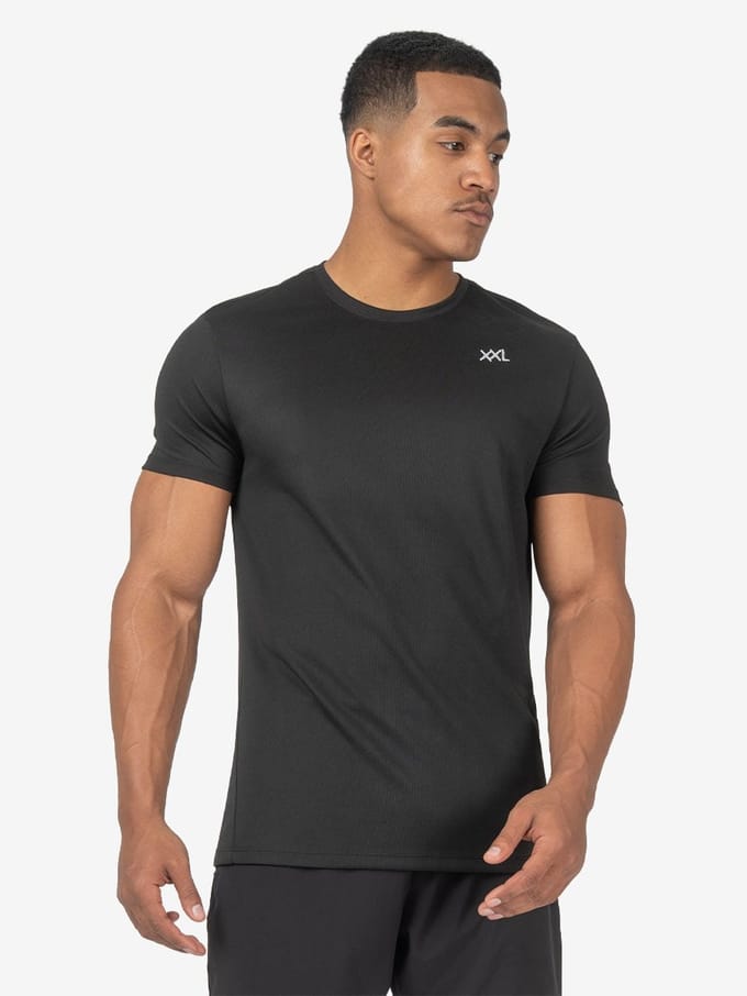 XXL Sportswear Active T-Shirt - Black Zwart S