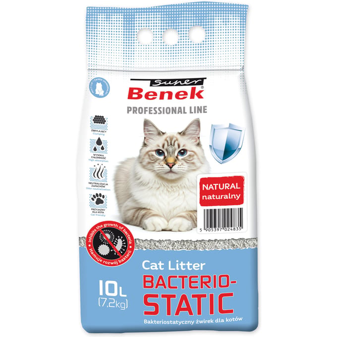 10L Super Benek Bacteriostatische kattenbakvulling