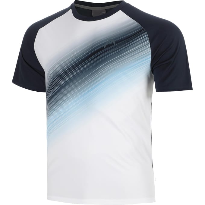 HEAD Topspin T-shirt Heren-donkerblauw, wit