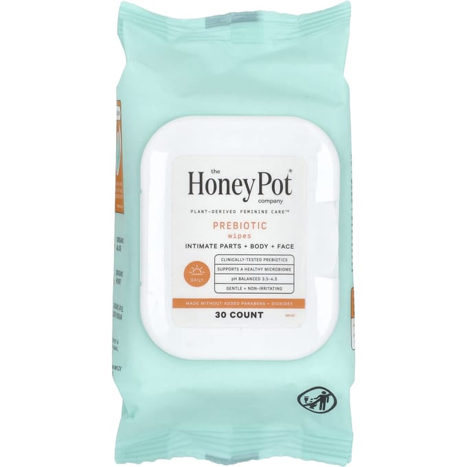 The Honey Pot Company, Prebiotische Tissues, 30 Vel white