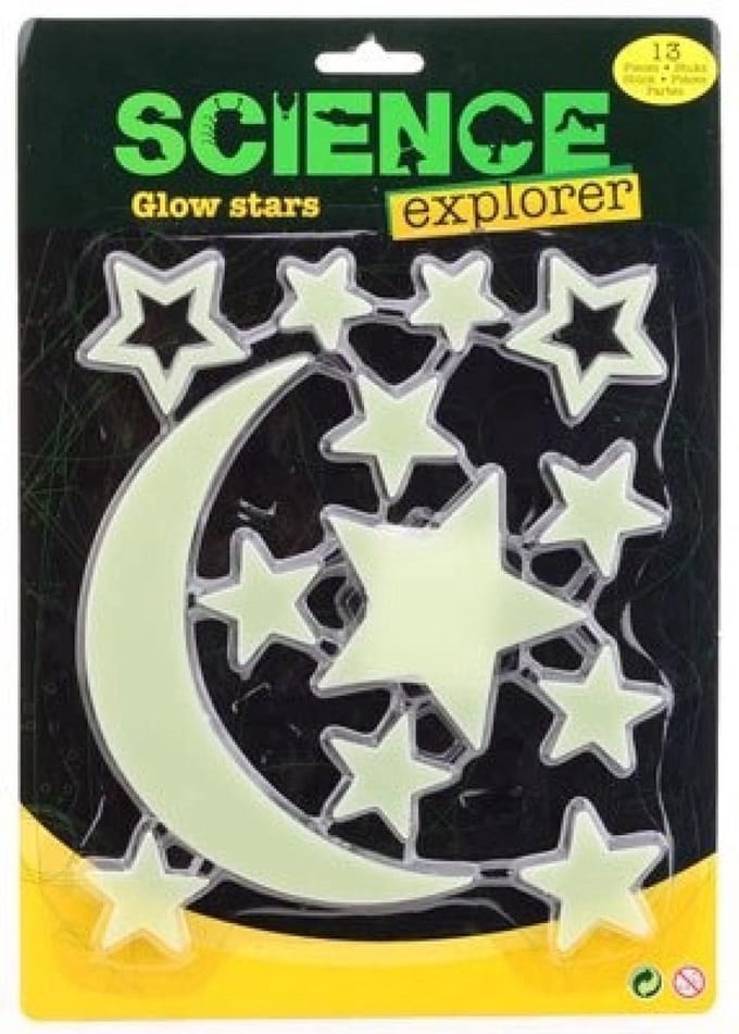 Science Explorer glow in the dark - assorti - 1 set van 13 stuks
