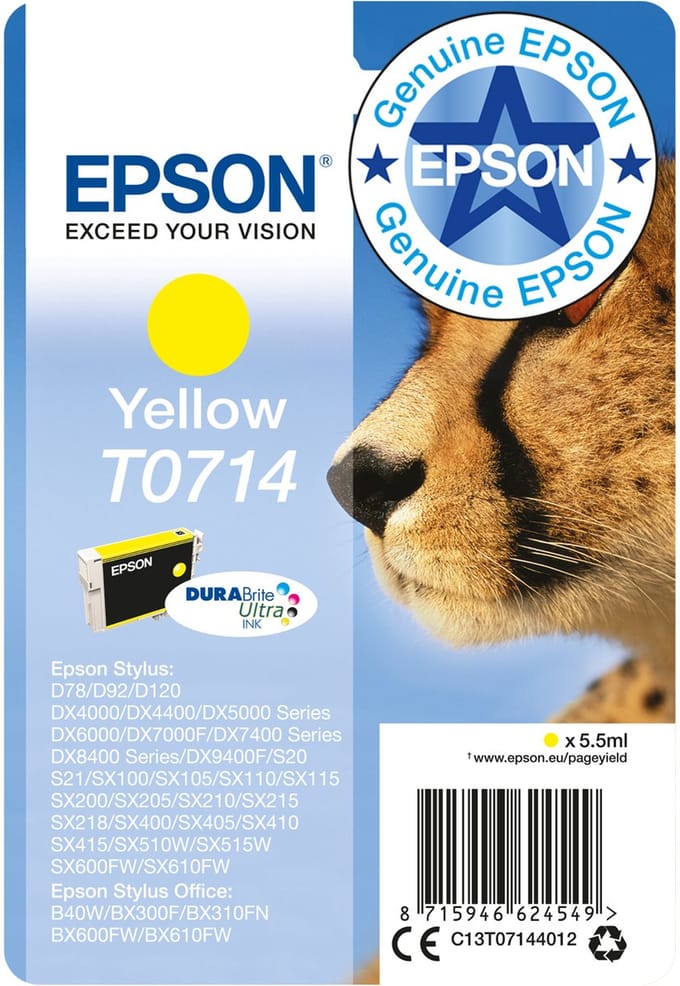 Epson T0714 - Inktcartrdige /  Geel