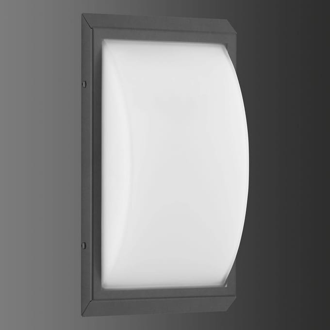 LCD Buitenwandlamp 053 met bewegingsmelder, grafiet