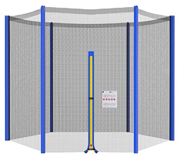 Vervangend Trampoline Net voor 3,04 m Ronde Trampolines - Veiligheidsomheining - Blauw