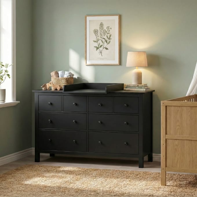 Born Lucky Commode Bretagne Zwart Met Bladvergroter