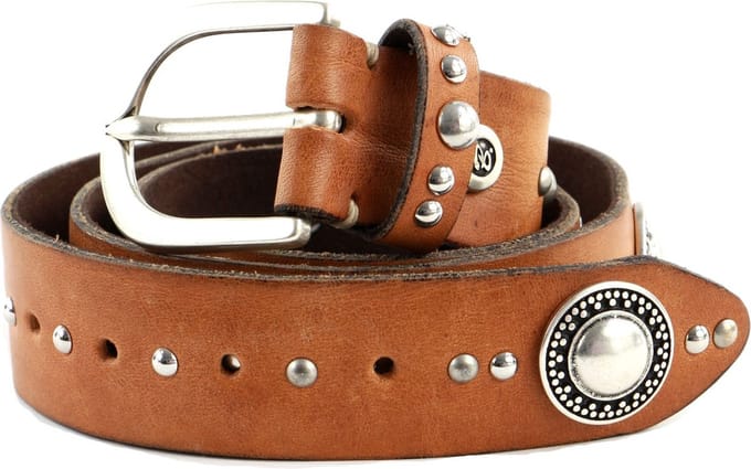 b.belt Riem Sevin Ledergürtel W105 Cognac Bruine