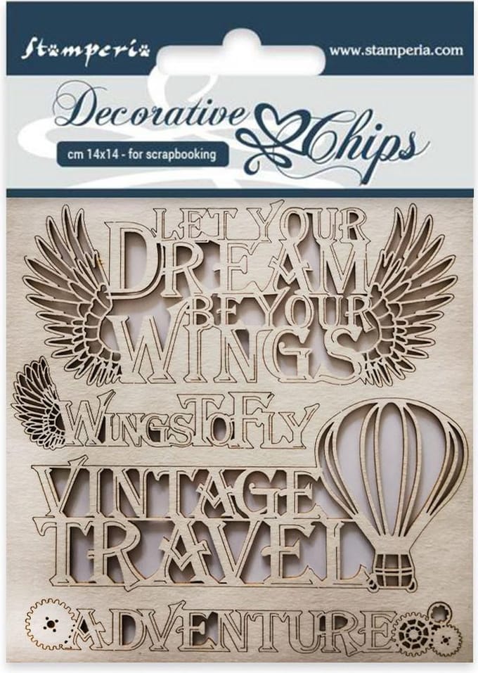 Stamperia Decorative Chips Adventure (SCB32)