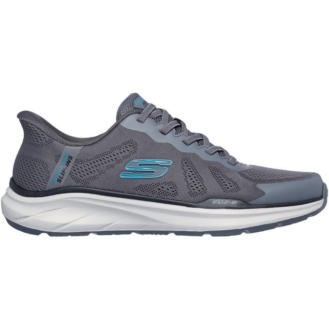 Skechers Equalizer 6.0 Textiel Heren Sneakers Charcoal/Blauw