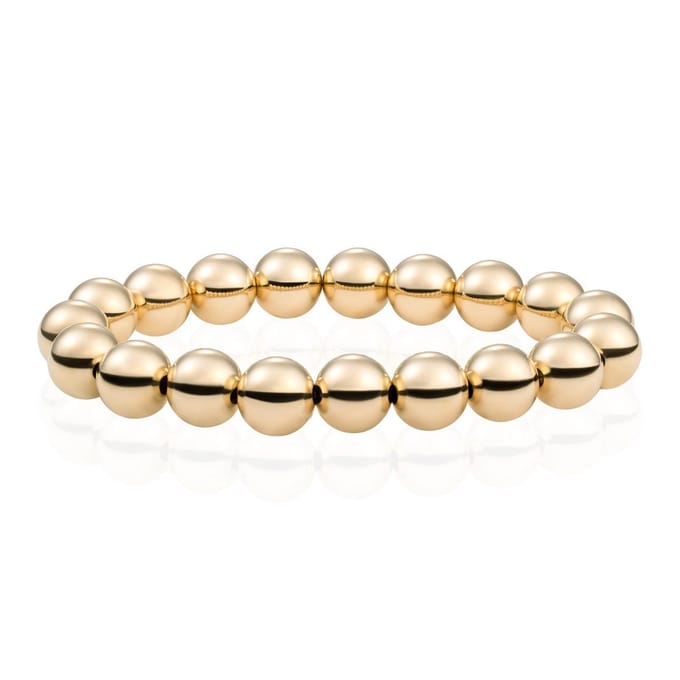 Sparkling Jewels Armband Gold plated Saturn Extra Large - 10mm SB-G-10MM-ADD