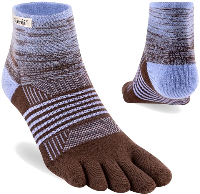 Injinji Women's Trail Midweight Mini-Crew - Lavendel/Bruin - 35-40