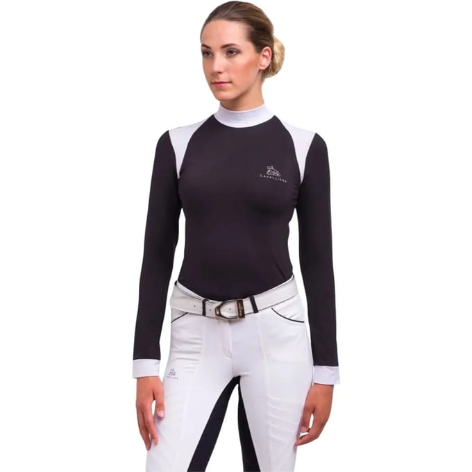 Technische Concours Polo Lange Mouwen Dames Cavalliera Black Jack