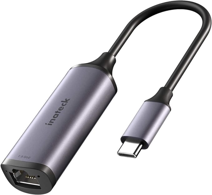 2.5G USB-C naar RJ45 Ethernet Adapter - USB Type-C naar LAN Netwerkkabel Adapter 2500Mbps