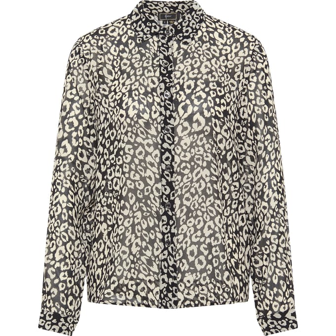 Faina Blouse Dames zwart en wit