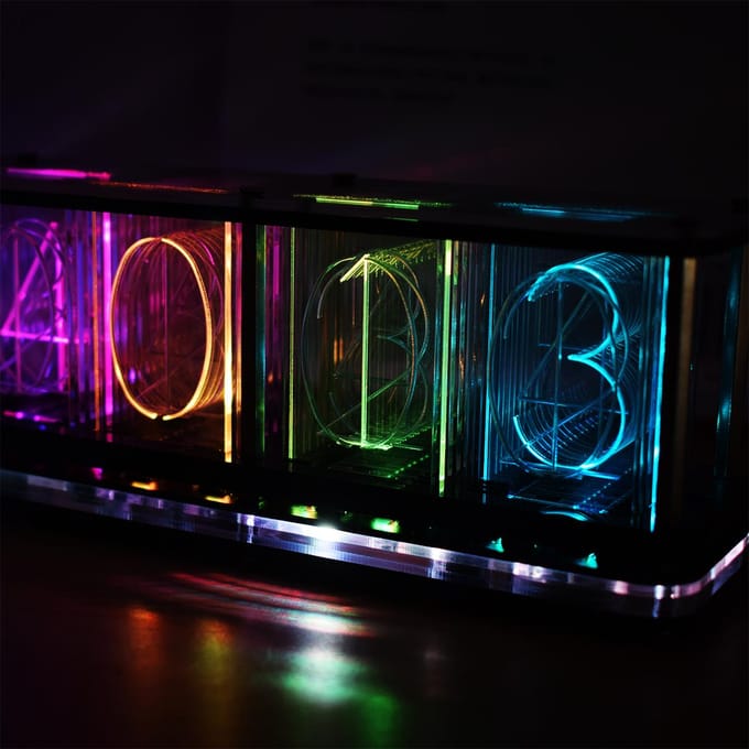 DS3231 Digitale LED-wekkerset Groot lettertype 6-cijferig display Elektronische klok Bulk Music Spectrum in Bulk zwart