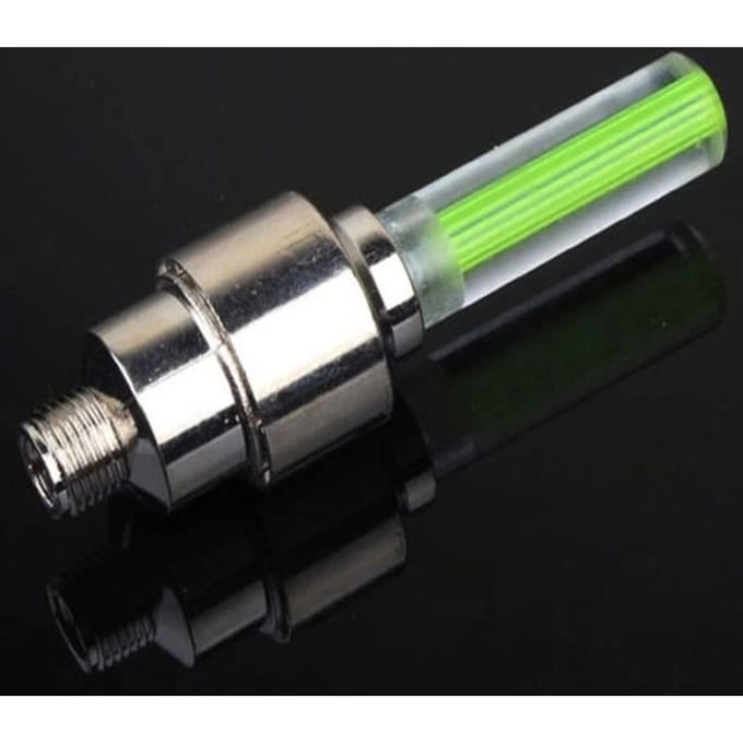 Capuchon de valve à LED - Décoration de vélo - Jaune - imperméable - Universel - Mixte jaune