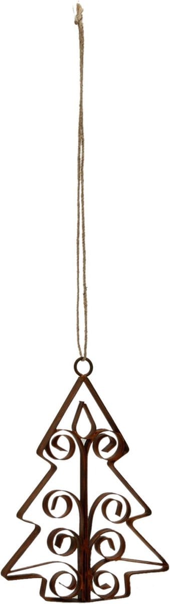 PTMD  christmas burn ijzere hanger kerstboom open l