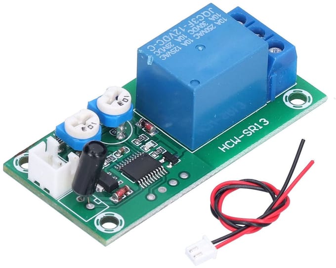 ONF3 - Vibratiesensor Module - DC 12V Relais Schakelaar - Verstelbaar - Alarmfunctie - Geschikt voor Automatisering - Perfect voor Projecten
