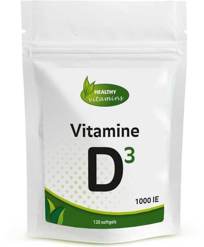 Vitamine D3 1000ie - 120 capsules - extra forte supplement
