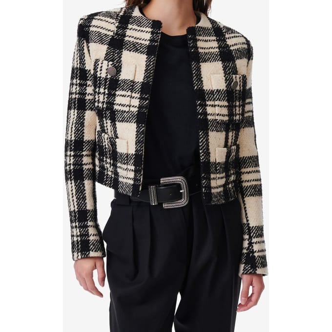 IRO Paris Xelina Jacket Ecru/black Taglia: 36 | Blazers Outlet | Donna | Marrone